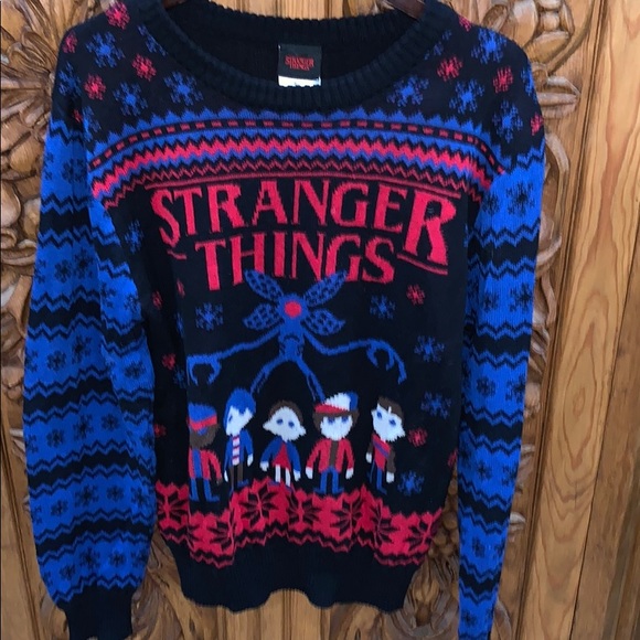 Stranger Things Sweaters - EUC Stranger Things large unisex sweater
